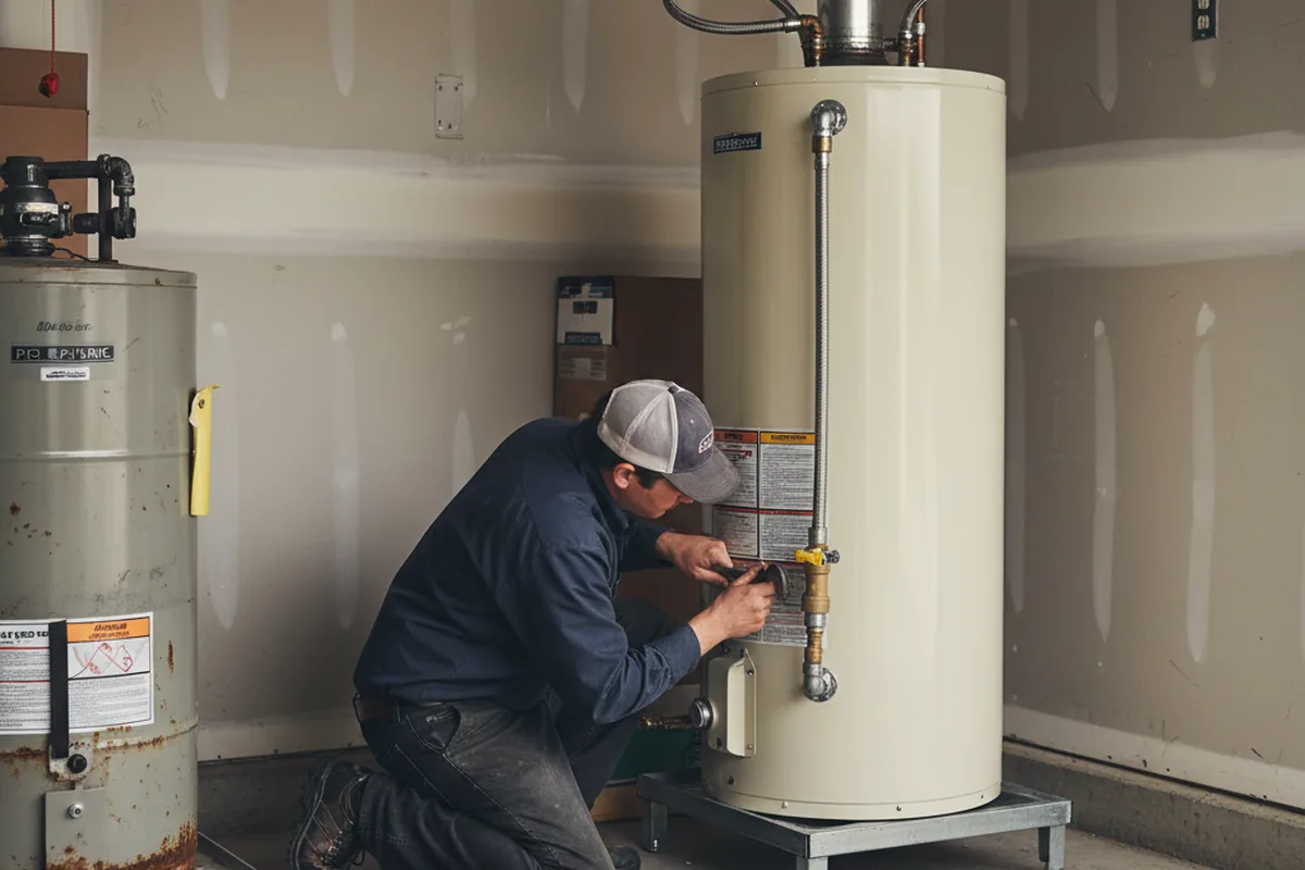 Water heater and shutoff valve replacement in Warner Springs